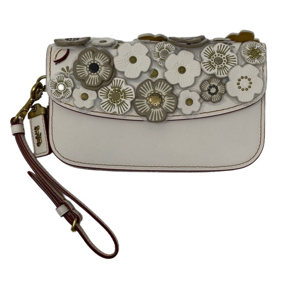 COACH 1941 Tea Rose Clutch Wristlet CHALK NWT - Picture 2 of 11